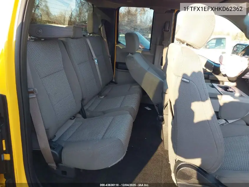 1FTFX1EFXHKD62362 2017 Ford F-150 Xlt
