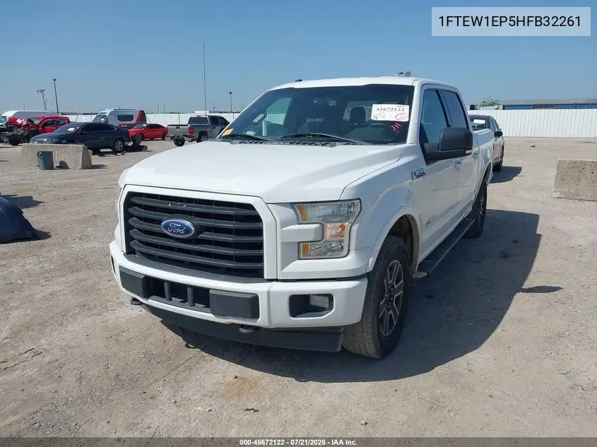 2017 Ford F-150 Xlt VIN: 1FTEW1EP5HFB32261 Lot: 45672122