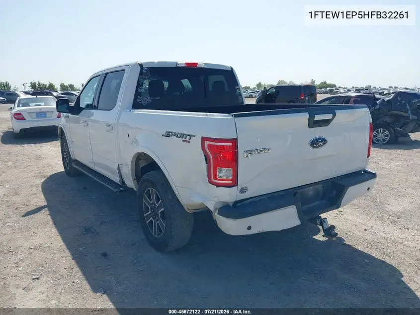 2017 Ford F-150 Xlt VIN: 1FTEW1EP5HFB32261 Lot: 45672122