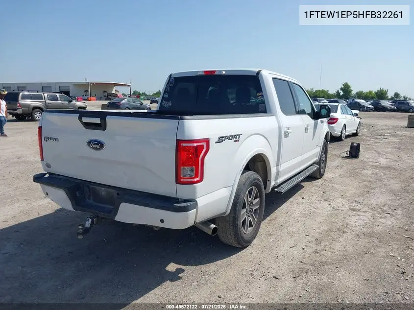 2017 Ford F-150 Xlt VIN: 1FTEW1EP5HFB32261 Lot: 45672122