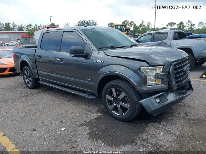 2017 Ford F-150 Xlt VIN: 1FTEW1CG7HFA71062 Lot: 45673655