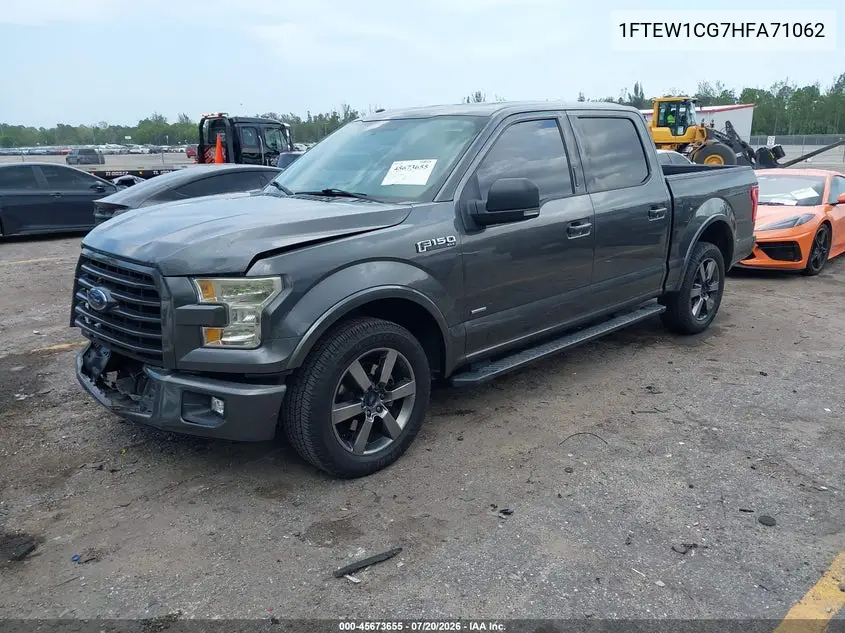 2017 Ford F-150 Xlt VIN: 1FTEW1CG7HFA71062 Lot: 45673655