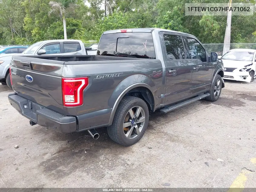 2017 Ford F-150 Xlt VIN: 1FTEW1CG7HFA71062 Lot: 45673655