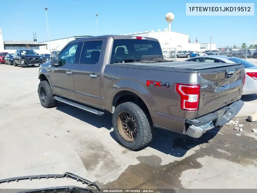 1FTEW1EG1JKD19512 2018 Ford F-150 Xlt