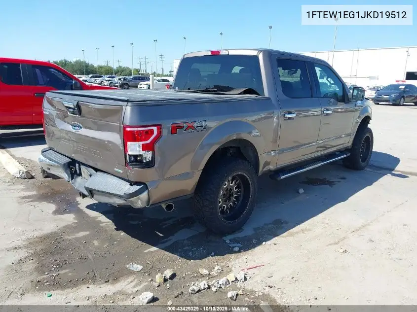 1FTEW1EG1JKD19512 2018 Ford F-150 Xlt