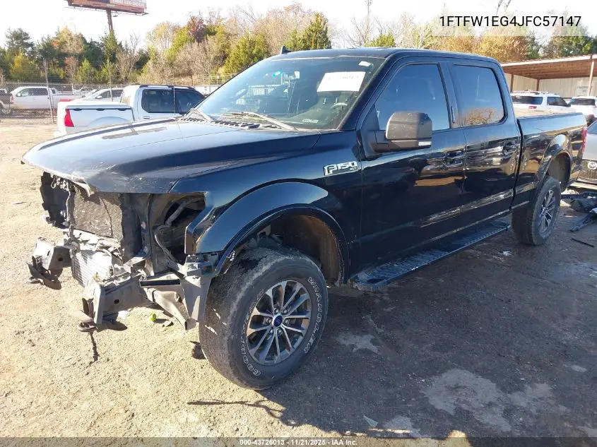 1FTFW1EG4JFC57147 2018 Ford F-150 Xlt