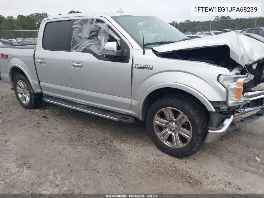 1FTEW1EG1JFA68239 2018 Ford F-150 Lariat