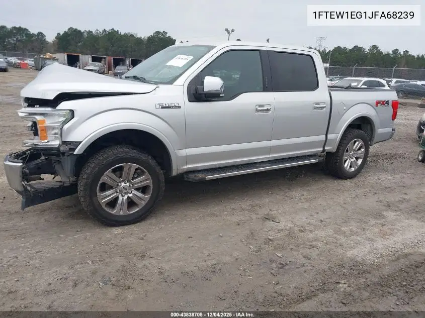 1FTEW1EG1JFA68239 2018 Ford F-150 Lariat
