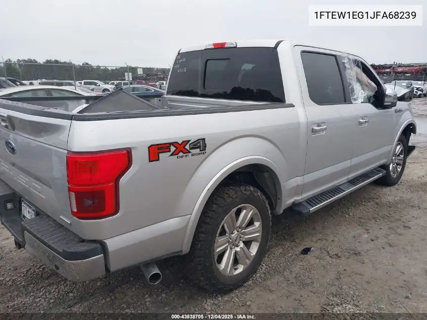 1FTEW1EG1JFA68239 2018 Ford F-150 Lariat