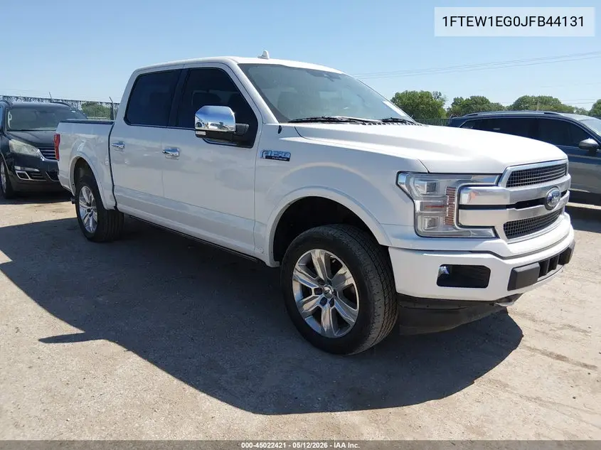 1FTEW1EG0JFB44131 2018 Ford F-150 Platinum