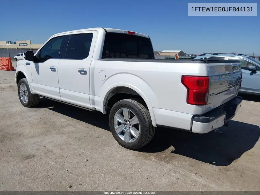 1FTEW1EG0JFB44131 2018 Ford F-150 Platinum