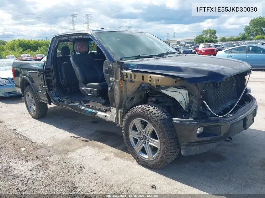 2018 Ford F-150 Xlt VIN: 1FTFX1E55JKD30030 Lot: 45402581