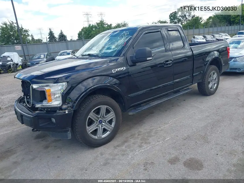 2018 Ford F-150 Xlt VIN: 1FTFX1E55JKD30030 Lot: 45402581
