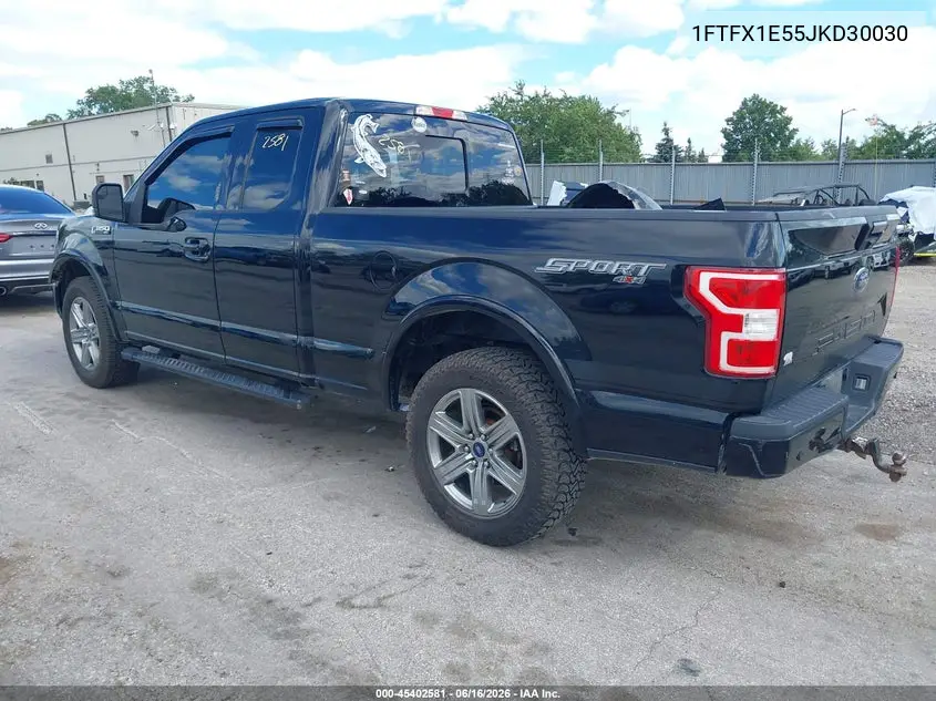 2018 Ford F-150 Xlt VIN: 1FTFX1E55JKD30030 Lot: 45402581