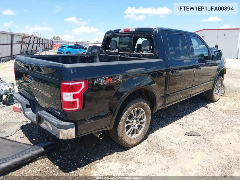 2018 Ford F-150 Lariat VIN: 1FTEW1EP1JFA00894 Lot: 45525051