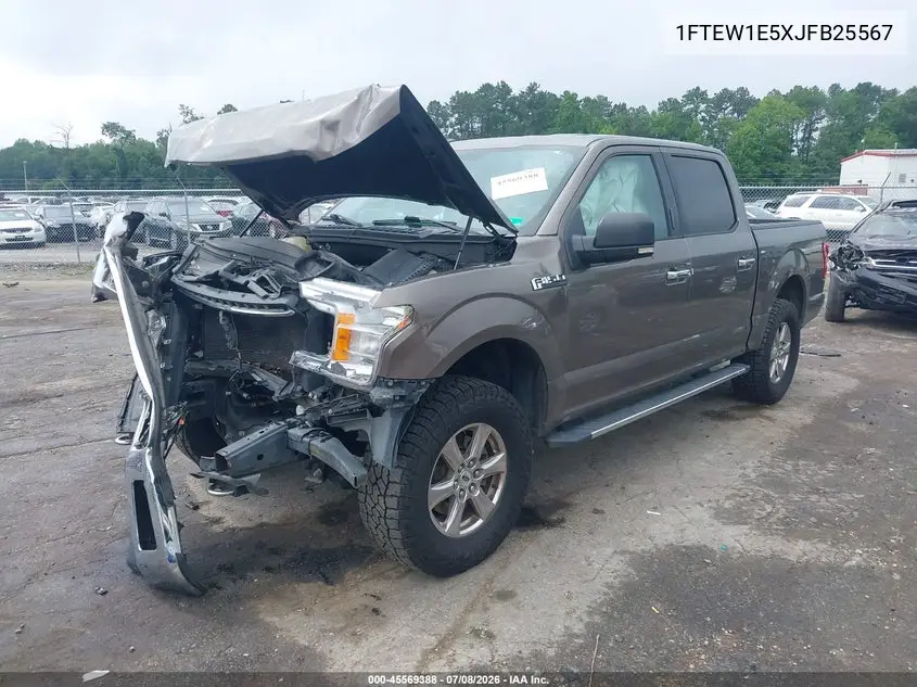 2018 Ford F-150 Xlt VIN: 1FTEW1E5XJFB25567 Lot: 45569388