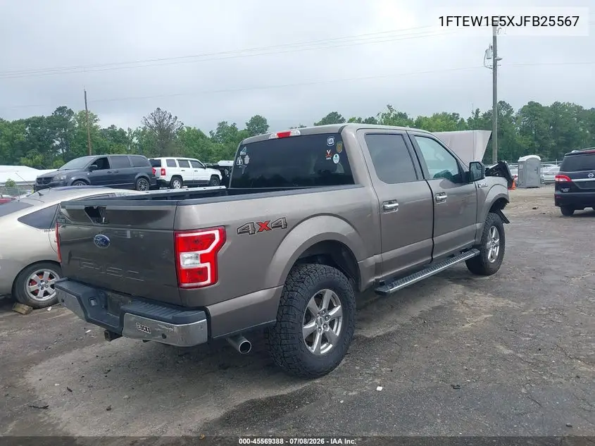 2018 Ford F-150 Xlt VIN: 1FTEW1E5XJFB25567 Lot: 45569388