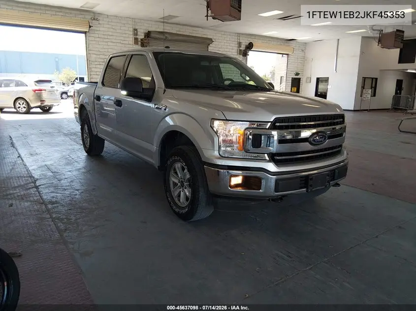 2018 Ford F-150 Xlt VIN: 1FTEW1EB2JKF45353 Lot: 45637098