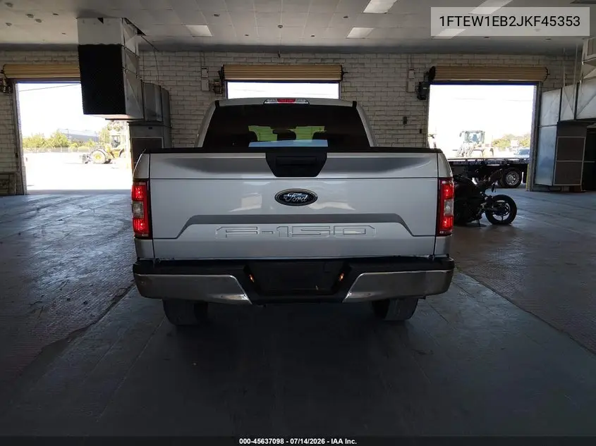 2018 Ford F-150 Xlt VIN: 1FTEW1EB2JKF45353 Lot: 45637098