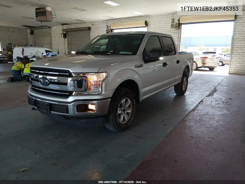 2018 Ford F-150 Xlt VIN: 1FTEW1EB2JKF45353 Lot: 45637098