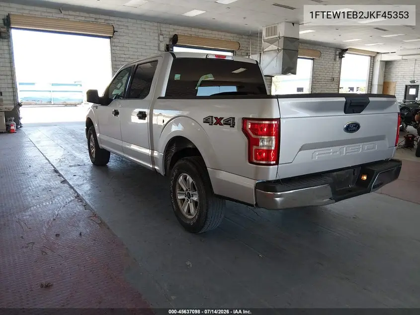 2018 Ford F-150 Xlt VIN: 1FTEW1EB2JKF45353 Lot: 45637098
