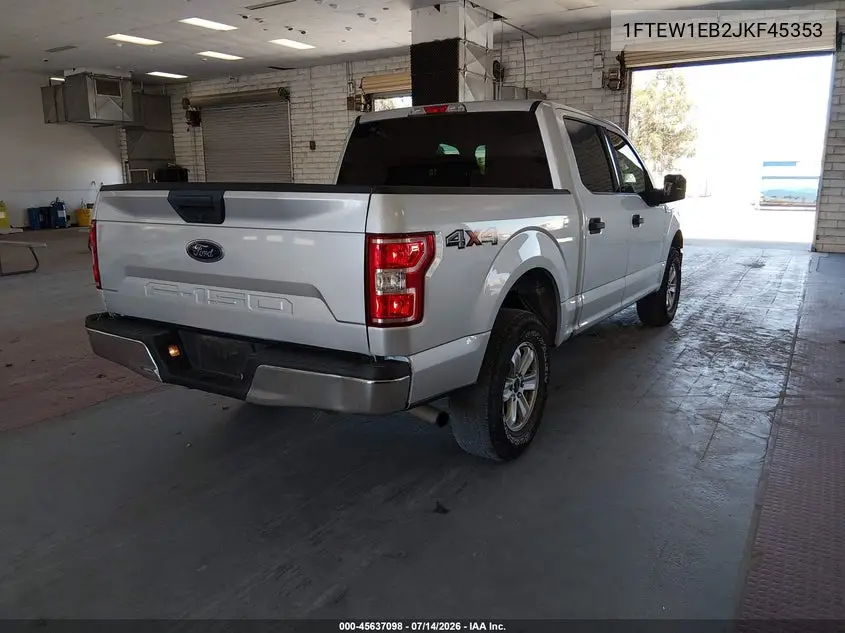 2018 Ford F-150 Xlt VIN: 1FTEW1EB2JKF45353 Lot: 45637098