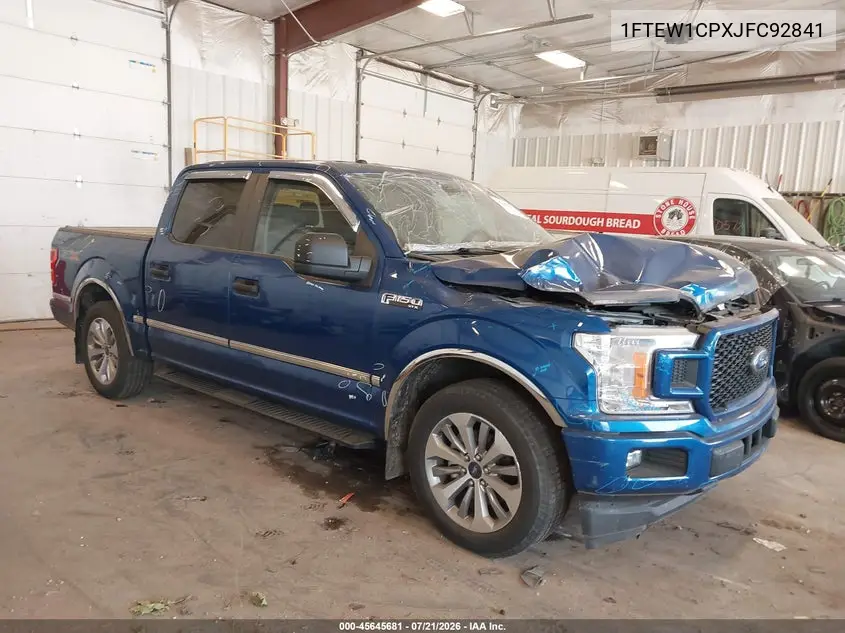 2018 Ford F-150 Lariat/Xl/Xlt VIN: 1FTEW1CPXJFC92841 Lot: 45645681