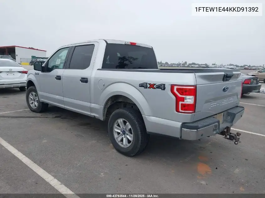 1FTEW1E44KKD91392 2019 Ford F-150 Xlt