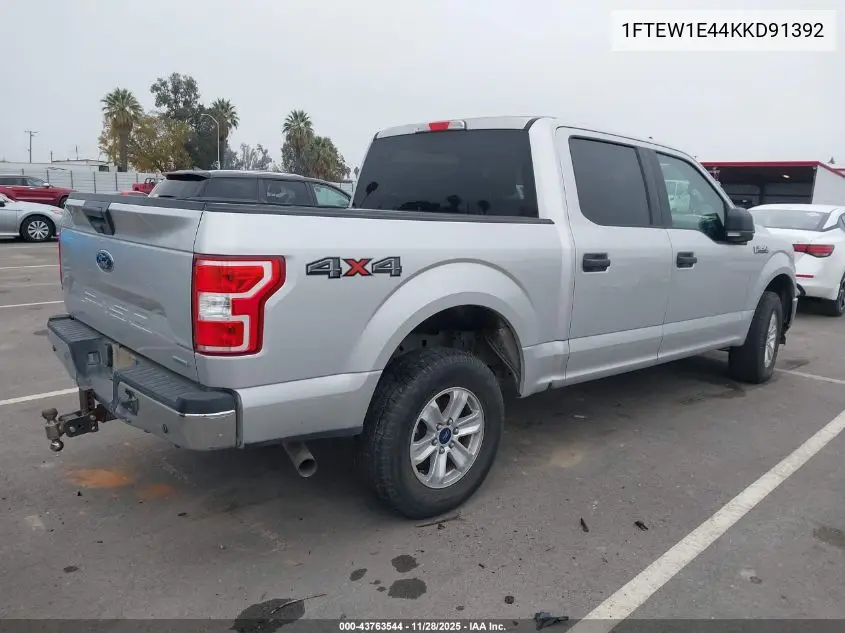 1FTEW1E44KKD91392 2019 Ford F-150 Xlt