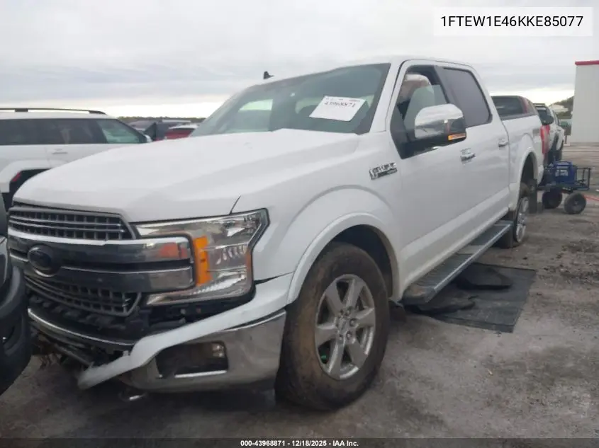 1FTEW1E46KKE85077 2019 Ford F-150 Lariat