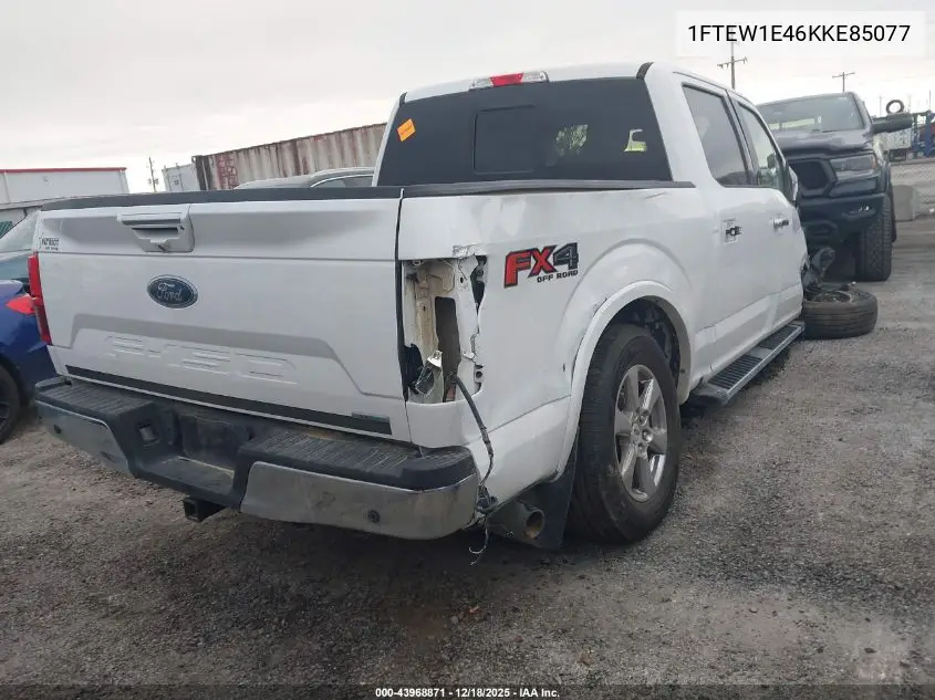 1FTEW1E46KKE85077 2019 Ford F-150 Lariat