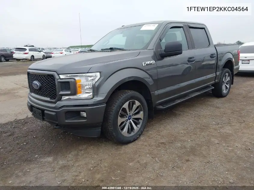 1FTEW1EP2KKC04564 2019 Ford F-150 Xl