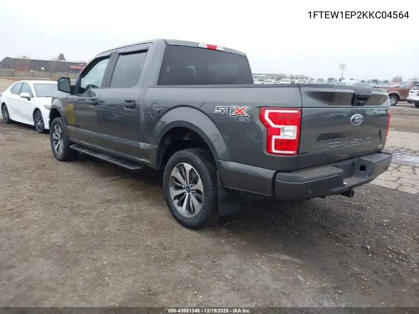 1FTEW1EP2KKC04564 2019 Ford F-150 Xl