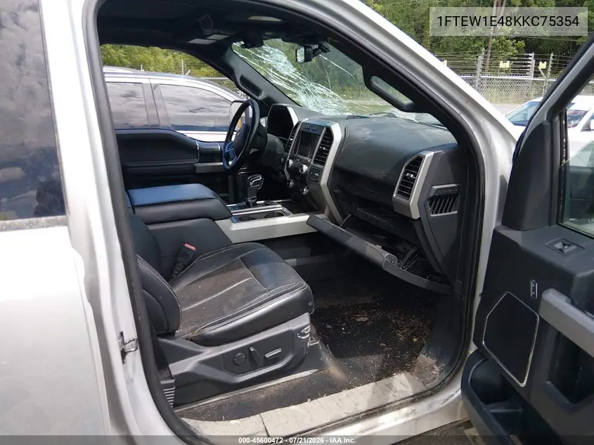 2019 Ford F-150 Lariat VIN: 1FTEW1E48KKC75354 Lot: 45600472