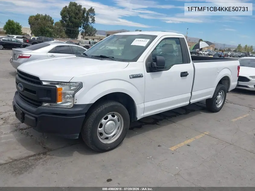 2019 Ford F-150 Xl VIN: 1FTMF1CB4KKE50731 Lot: 45682615