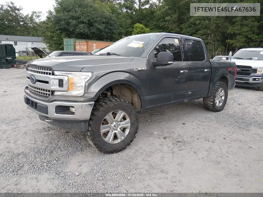 2020 Ford F-150 Xlt VIN: 1FTEW1E45LFA67636 Lot: 45654800