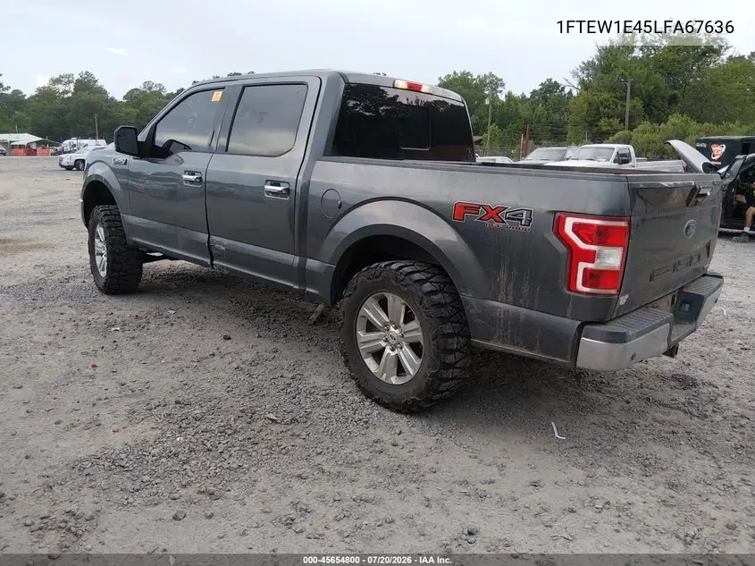 2020 Ford F-150 Xlt VIN: 1FTEW1E45LFA67636 Lot: 45654800