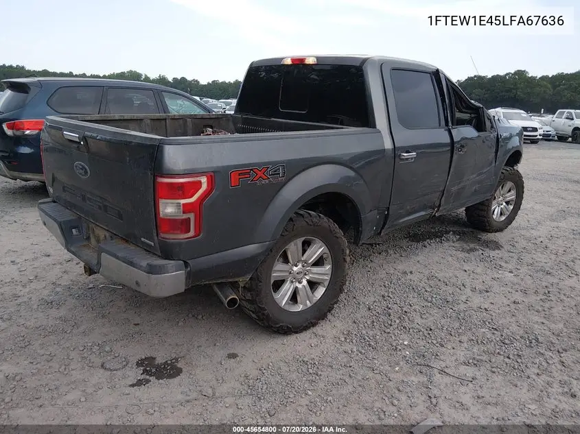 2020 Ford F-150 Xlt VIN: 1FTEW1E45LFA67636 Lot: 45654800