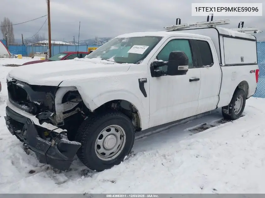 1FTEX1EP9MKE59096 2021 Ford F-150 Xl