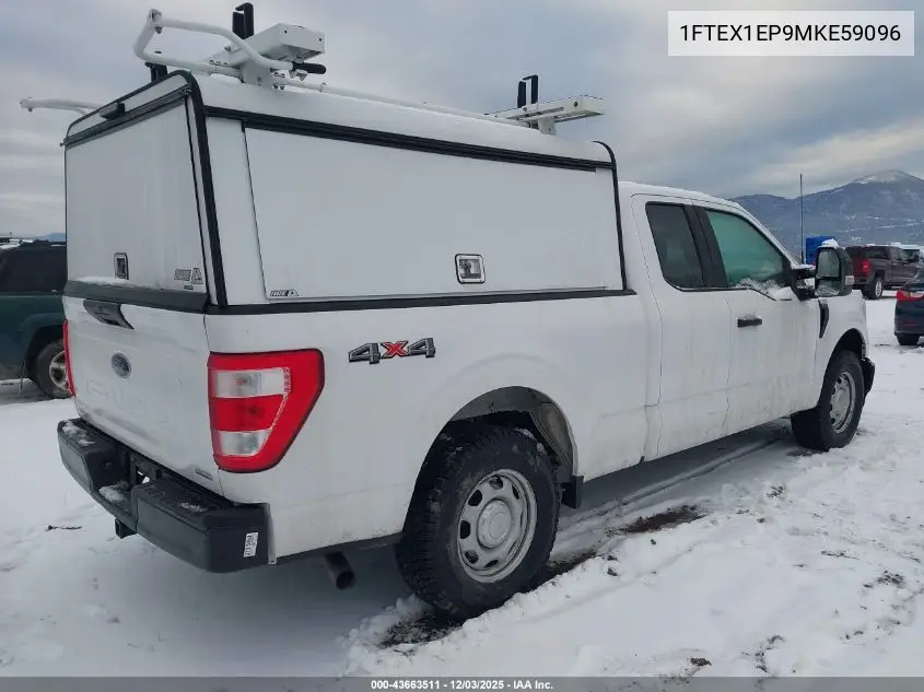 1FTEX1EP9MKE59096 2021 Ford F-150 Xl