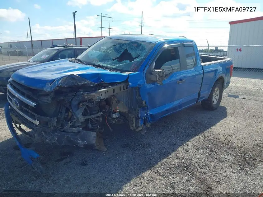 1FTFX1E5XMFA09727 2021 Ford F-150 Xl