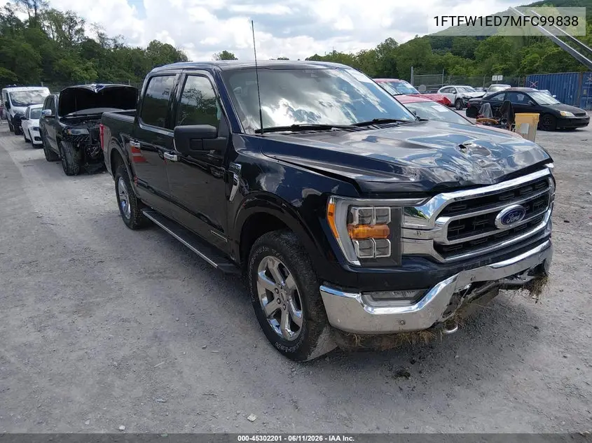 2021 Ford F-150 Xlt VIN: 1FTFW1ED7MFC99838 Lot: 45302201
