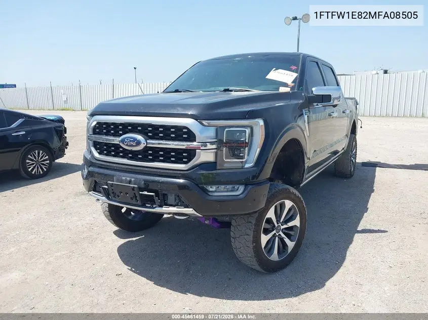 2021 Ford F-150 Platinum VIN: 1FTFW1E82MFA08505 Lot: 45661459