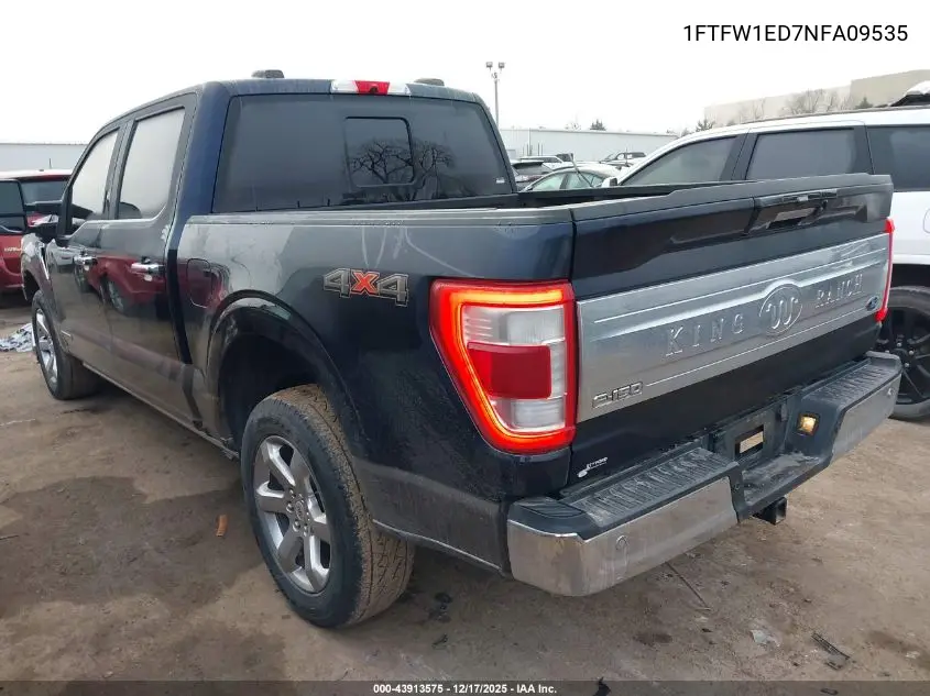 1FTFW1ED7NFA09535 2022 Ford F150 Supercrew