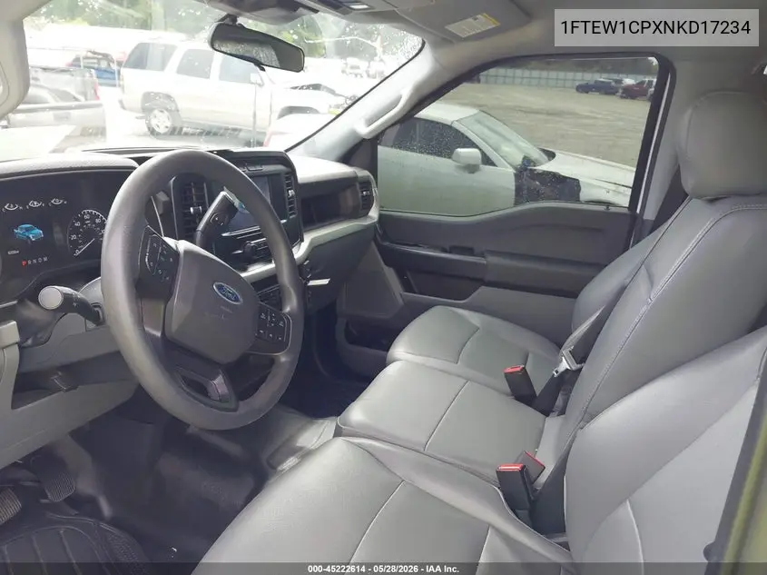 2022 Ford F-150 Xl VIN: 1FTEW1CPXNKD17234 Lot: 45222614