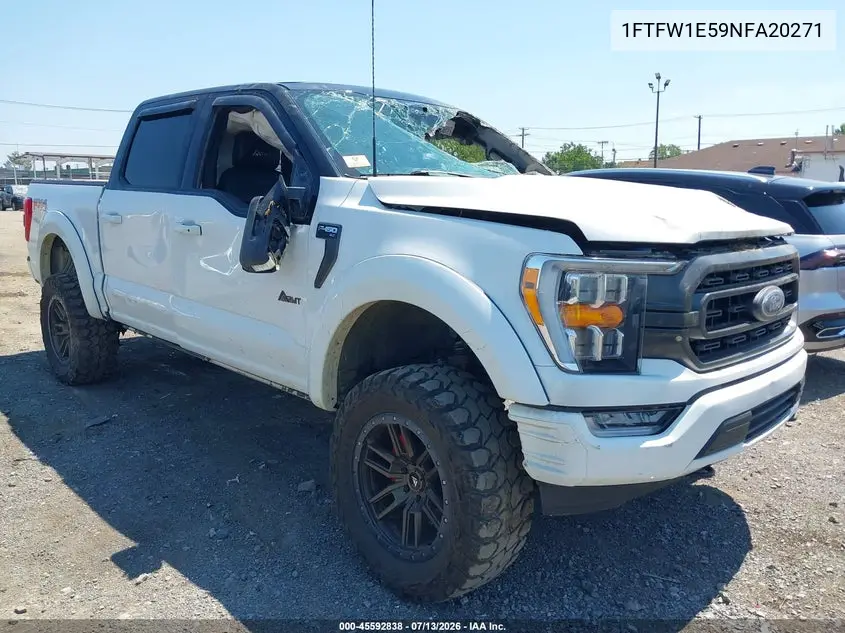 2022 Ford F-150 Xlt VIN: 1FTFW1E59NFA20271 Lot: 45592838