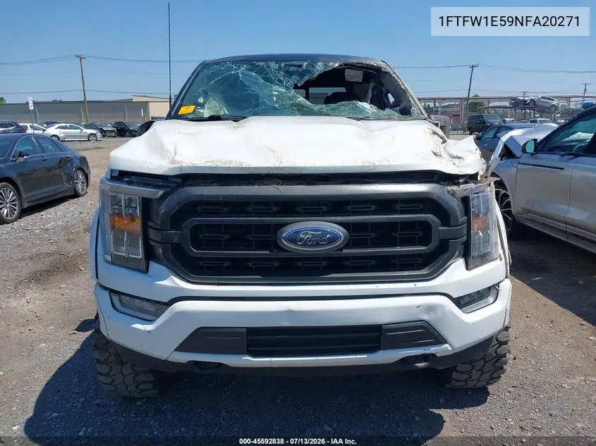 2022 Ford F-150 Xlt VIN: 1FTFW1E59NFA20271 Lot: 45592838
