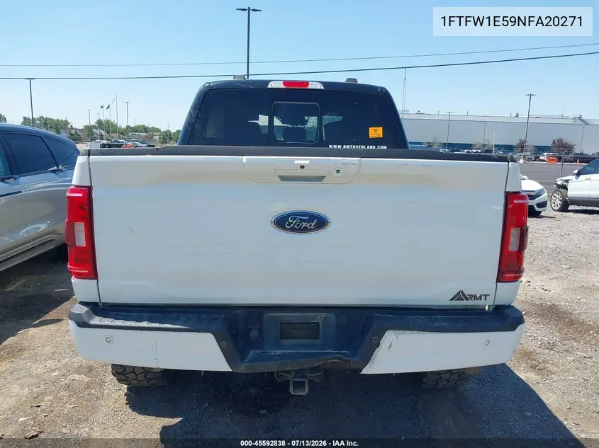 2022 Ford F-150 Xlt VIN: 1FTFW1E59NFA20271 Lot: 45592838