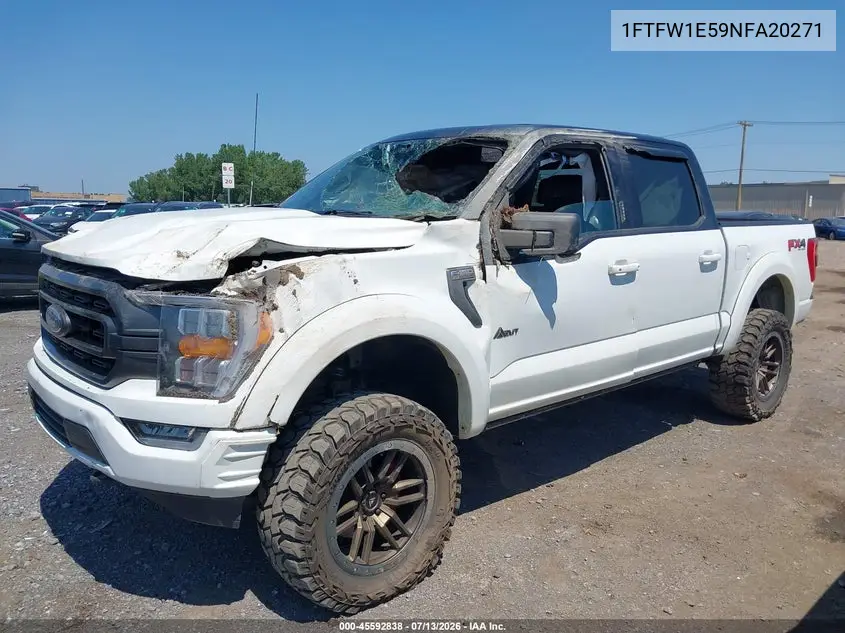 2022 Ford F-150 Xlt VIN: 1FTFW1E59NFA20271 Lot: 45592838