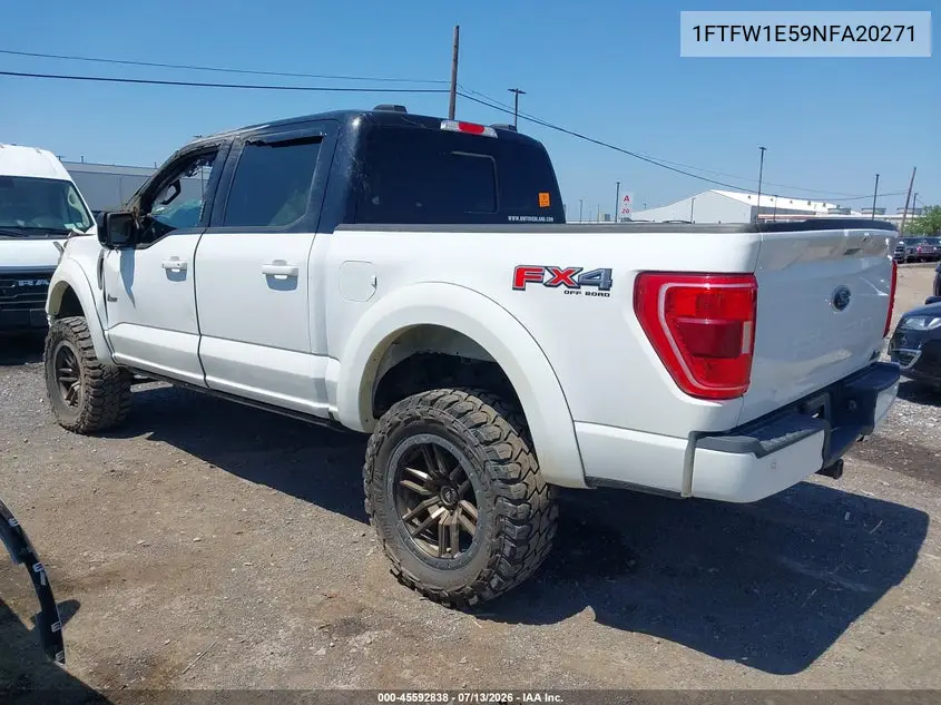 2022 Ford F-150 Xlt VIN: 1FTFW1E59NFA20271 Lot: 45592838
